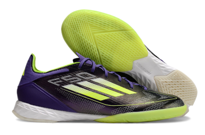 Adidas F50 Pro IC Low-Tops Soccer Shoes - Purple/Yellow/White