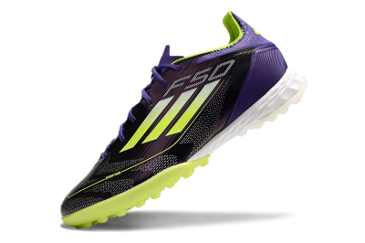 Adidas F50 Elite TF Low-Tops Soccer Shoes - Purple/Yellow/White