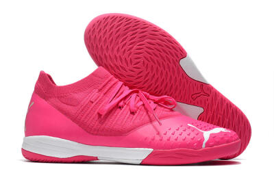 Puma Future Z 1.3 Teazer IC Low-Tops Soccer Shoes - Pink/White