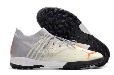 Puma Future Z 1.3 Teazer TF Low-Tops Soccer Shoes - Beige/Grey/Orange