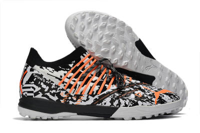 Puma Future Z 1.3 Teazer TF Low-Tops Soccer Shoes - White/Black/Orange
