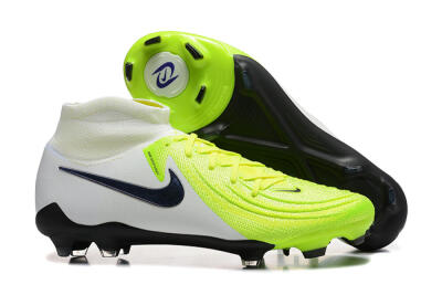 Nike Phantom Luna Elite FG High-Tops Soccer Cleats - Yellow/Blue/White