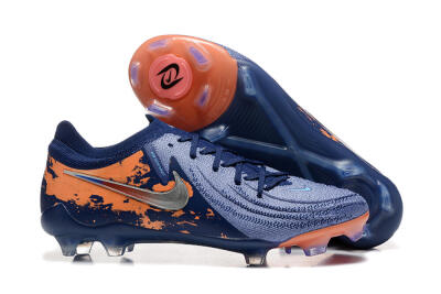 Nike Phantom Luna Elite FG Low-Tops Soccer Cleats - Blue/Orange/Silver