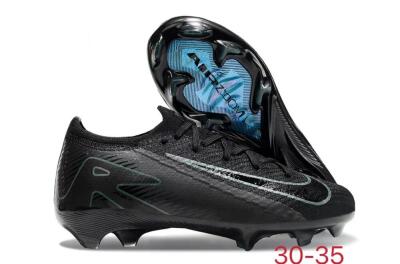 Kids Nike Air Zoom Mercurial Vapor 16 Elite FG Low-Tops Soccer Cleats - Black/Green/Blue
