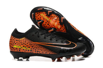 Nike Air Zoom Mercurial Vapor 16 Elite FG Low-Tops Soccer Cleats - Black/Orange/Yellow