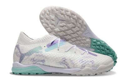Puma Future Ultimate TF Low-Tops Soccer Shoes - Beige/Jade/Purple