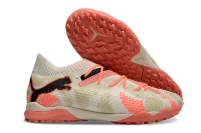 Puma Future Ultimate TF Low-Tops Soccer Shoes - Beige/Red/Black