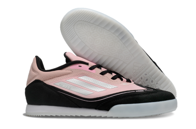 Messi Adizero F50 Freestyle IC Low-Tops Soccer Shoes - Pink/Silver/Black