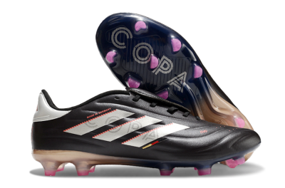 Adidas Copa Pure 2 FG Low-Tops Soccer Cleats - Black/White/Blue
