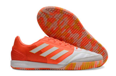 Adidas Top Sala Competition IC Low-Tops Soccer Shoes - White/Red/Yellow