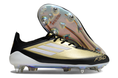 Adidas F50 Elite SG Low-Tops Soccer Cleats - Gold/White/Black