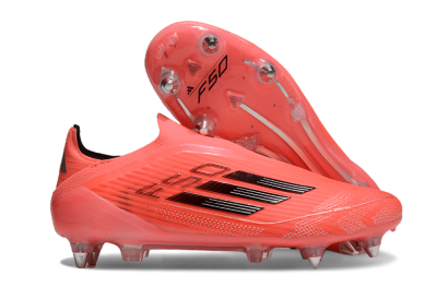 Adidas F50 Elite Laceless SG Low-Tops Soccer Cleats - Red/Black/Silver