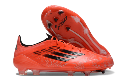 Adidas F50 Elite FG Low-Tops Soccer Cleats - Red/Black/Silver