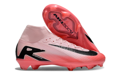 Nike Air Zoom Mercurial Superfly 10 Elite FG High-Tops Soccer Cleats - Pink/Red/Black