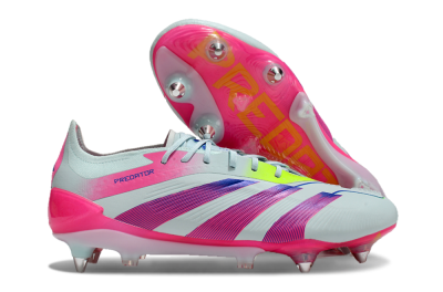 Adidas Predator Elite 24 SG Low-Tops Soccer Cleats - Jade/Pink/Blue