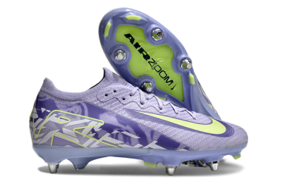 Nike Air Zoom Mercurial Vapor 16 Elite SG Low-Tops Soccer Cleats - Purple/Yellow/White