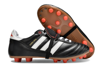 Adidas Copa Mundial FG Low-Tops Soccer Cleats - Black/White/Red