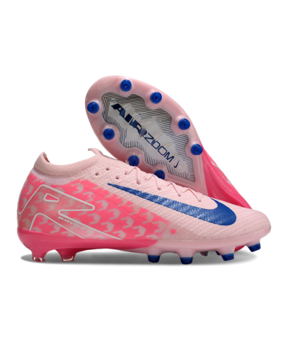 Nike Air Zoom Mercurial Vapor 16 Elite AG Low-Tops Soccer Cleats - Pink/Blue/White