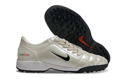 Nike Total 90 II TF Low-Tops Soccer Shoes - Beige/Black/Red