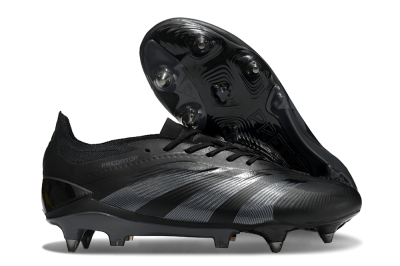 Adidas Predator 24 Elite SG Low-Tops Soccer Cleats - Black/Silver