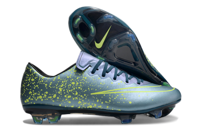 Nike Mercurial Vapor 10 FG Low-Tops Soccer Cleats - Jade/Yellow/Black