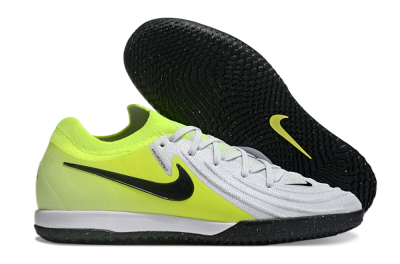 Nike Phantom GX 2 Elite IC Low-Tops Soccer Shoes - Grey/Black/Yellow
