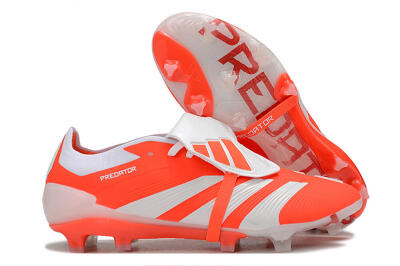Adidas Predator Elite Foldover Tongue FG Low-Tops Soccer Cleats - Red/White