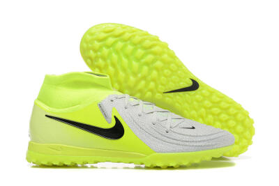 Nike Phantom Luna Elite TF High-Tops Soccer Shoes - Grey/Yellow/Black