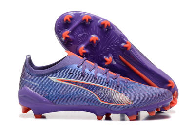 Puma Ultra 5 Ultimate FG Low-Tops Soccer Cleats - Purple/Blue/Red
