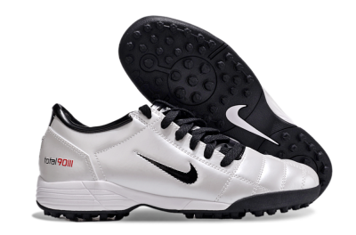 Nike Total 90 II TF Low-Tops Soccer Shoes - Silver/Black/White