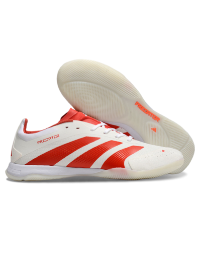 Adidas Predator 24 Elite IC Low-Tops Soccer Shoes - Beige/Red/White