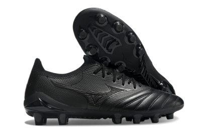 Mizuno Morelia Neo 3 FG Low-Tops Soccer Cleats - Black/Black