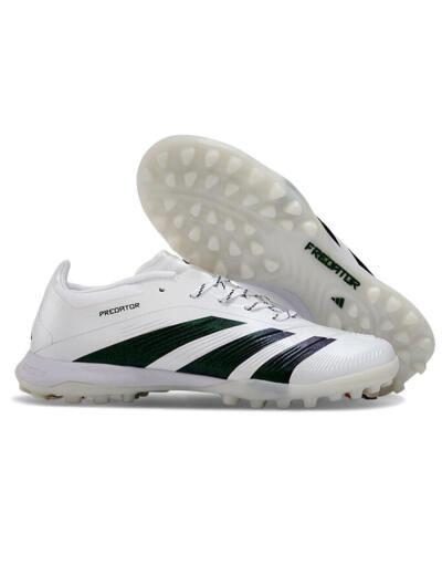 Adidas Predator 24 Elite TF Low-Tops Soccer Shoes - White/Black