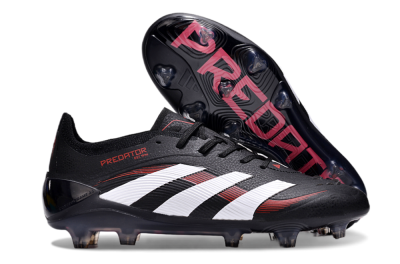 Adidas Predator Elite 24 FG Low-Tops Soccer Cleats - Black/White/Red