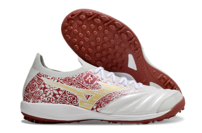 Mizuno Morelia Neo Sala M8 TF Low-Tops Soccer Shoes - White/Red/Yellow