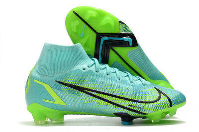 Nike Mercurial Superfly 8 Elite FG High-Tops Soccer Cleats - Jade/Black/Yellow