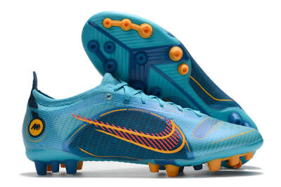 Nike Mercurial Vapor 14 Elite AG Low-Tops Soccer Cleats - Blue/Yellow/Red