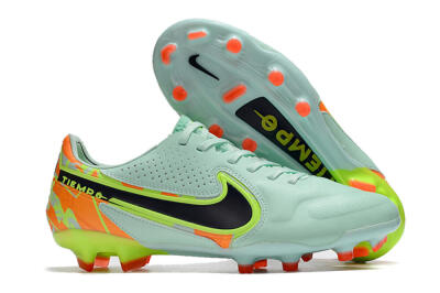 Nike Tiempo Legend 9 Elite FG Low-Tops Soccer Cleats - Jade/Yellow/Black