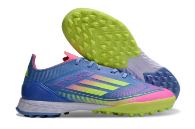 Adidas F50 Elite TF Low-Tops Soccer Shoes - Blue/Pink/Yellow