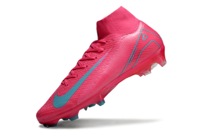 Nike Air Zoom Mercurial Superfly 16 Elite FG High-Tops Soccer Cleats - Pink/Mint