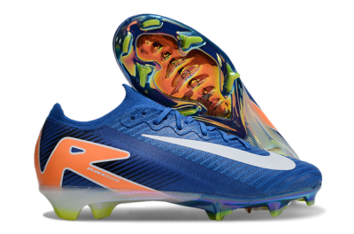Nike Air Zoom Mercurial Vapor 16 Elite FG Low-Tops Soccer Cleats - Blue/White/Orange
