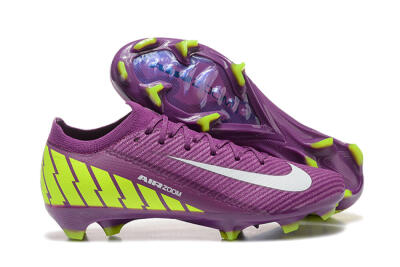 Nike Air Zoom Mercurial Vapor 16 Elite FG Low-Tops Soccer Cleats - Purple/White/Yellow