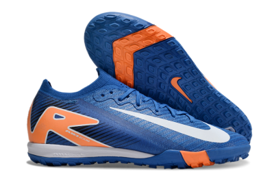 Nike Air Zoom Mercurial Vapor 16 Elite TF Low-Tops Soccer Shoes - Blue/White/Orange