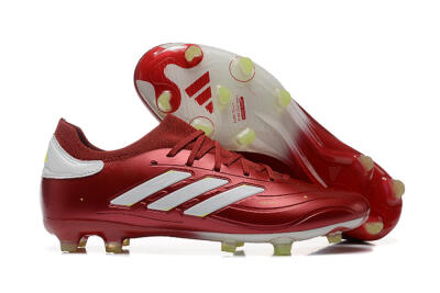 Adidas Copa Pure 2+ FG Low-Tops Soccer Cleats - Red/White/Yellow