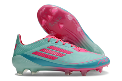 Adidas F50 Elite FG Low-Tops Soccer Cleats - Jade/Red/Blue