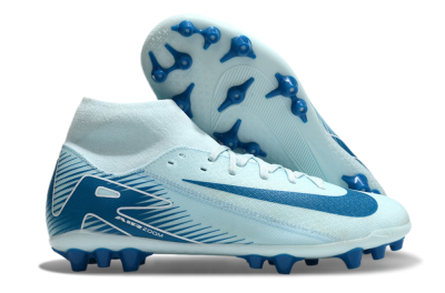 Nike Air Zoom Mercurial Superfly 10 Academy AG High-Tops Soccer Cleats - Jade/Blue/White