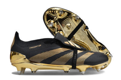 Adidas Predator Elite Foldover Tongue SG Low-Tops Soccer Cleats - Black/Gold