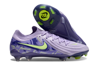 Nike Phantom Luna Elite FG Low-Tops Soccer Cleats - Purple/Yellow/White