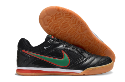 Supreme x Nike SB Gato IC Low-Tops Soccer Shoes - Black/Green/Red