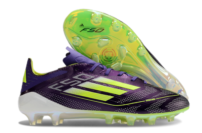 Adidas F50 Elite AG Low-Tops Soccer Cleats - Purple/Yellow/White